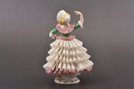 figurine, Dancer, Dresden Lace, porcelain, Germany, Gräfenthal, the 2nd half of the 20th cent., h 14...