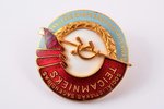 badge, Excellent worker of disabled cooperation of Latvian SSR, Nr. 59, Latvia, USSR, 50ies of 20 ce...