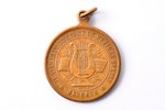 medal, IV Latvian Song festival in Jelgava, bronze, Latvia, Russia, 1895, 36 x Ø 30.2 mm, 12.45 g...
