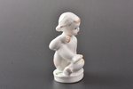 figurine, Girl with a ball, porcelain, USSR, LFZ - Lomonosov porcelain factory, molder - E.V. Cherka...