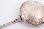 spoon, silver, made of 2 lats coin (1925), 875 standard, 15.85 g, 10.6 cm, the 20-30ties of 20th cen...