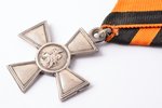 badge, Cross of St. George, Nr. 241876, 3rd class, silver, Russia, the 1st half of the 20th cent., 4...