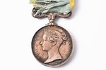 medal, Crimean campaign, silver, Great Britain, 1854, Ø 36 mm, one bar for Sevastopol. The Crimean M...