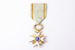 the Order of Three Stars, 5th class, silver, 875 standard, Latvia, 20-30ies of 20th cent., "Vilhelms...