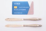 pair of miniature knives, silver, 830 standard, total weight of items 40.10 g, 14.3 cm, 1902, Helsin...