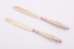 pair of miniature knives, silver, 830 standard, total weight of items 40.10 g, 14.3 cm, 1902, Helsin...