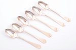 set of 6 teaspoons, silver, 875 standard, total weight of items 88.10 g, 14 cm, the 20ties of 20th c...