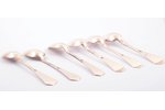 set of 6 teaspoons, silver, 875 standard, total weight of items 88.10 g, 14 cm, the 20ties of 20th c...