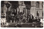 photography, visit of king of Sweden Gustav V to Riga, Latvia, 20-30ties of 20th cent., 13.8х8.8 cm...