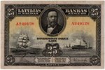 25 lats, banknote, series "A", 1928, Latvia, VF...