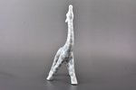 figurine, Giraffe, porcelain, Riga (Latvia), USSR, Riga porcelain factory, the 60ies of 20th cent.,...