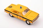 car model, GAZ 24 Volga Nr. A26, "Militia", box reprint, metal, USSR, 1984-1987...