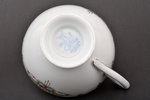 tea trio, porcelain, M.S. Kuznetsov manufactory, Riga (Latvia), 1937-1940, Ø (saucers) 16.5 / 14.6 c...