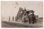 photography, road repair equipment, Latvia, 20-30ties of 20th cent., 13.8х8.8 cm...