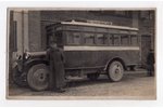 photography, bus, Latvia, 20-30ties of 20th cent., 13.3x8.3 cm...