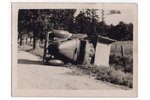 photography, truck, Latvia, USSR, 40-50ties of 20th cent., 12х8 cm...