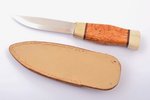 knife, Mora of Sweden, Mora blade, handle: curly birch with horn and imitation ivory, Sweden, total...