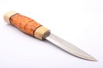 knife, Mora of Sweden, Mora blade, handle: curly birch with horn and imitation ivory, Sweden, total...