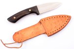 knife, hand-forged, made by "HH" Heino Hoffmann, handle of granadillo or rosewood, Germany, total le...