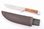 knife, "Hirschfanger" GDR hunting dagger, produced by "Leegebruch" workshop, blade: steel, Germany,...