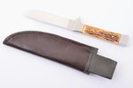 knife, "Hirschfanger" GDR hunting dagger, produced by "Leegebruch" workshop, blade: steel, Germany,...