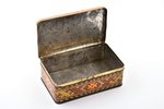 box, Labor Day 25th of July 1937, metal, Latvia, 1937, h 6.3 x 17 x 10.5 cm...