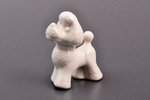 figurine, Poodle, porcelain, Riga (Latvia), USSR, Riga porcelain factory, the 80-90ies of 20th cent....