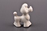 figurine, Poodle, porcelain, Riga (Latvia), USSR, Riga porcelain factory, the 80-90ies of 20th cent....