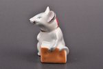 figurine, Mouse with a piece of cheese, porcelain, Riga (Latvia), USSR, Riga porcelain factory, mold...