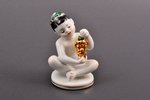 figurine, Boy with grapes, porcelain, USSR, LFZ - Lomonosov porcelain factory, molder - Galina Stolb...