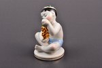 figurine, Boy with grapes, porcelain, USSR, LFZ - Lomonosov porcelain factory, molder - Galina Stolb...