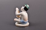 figurine, Boy with grapes, porcelain, USSR, LFZ - Lomonosov porcelain factory, molder - Galina Stolb...