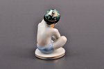 figurine, Boy with grapes, porcelain, USSR, LFZ - Lomonosov porcelain factory, molder - Galina Stolb...