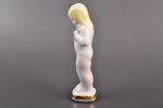 figurine, Girl with flowers, porcelain, Riga (Latvia), USSR, Riga porcelain factory, molder - Vera V...