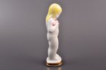 figurine, Girl with flowers, porcelain, Riga (Latvia), USSR, Riga porcelain factory, molder - Vera V...
