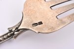 fork, silver, 84 standard, 36.15 g, 17.1 cm, by Richard Muller, 1880-1890, Riga, Latvia, Russia...