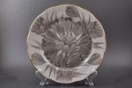 wall plate, porcelain, Rīga porcelain factory, signed painter's work, workshop "ARS Tallinn", Riga (...