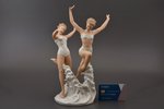 figurine, Dancers in the waves, porcelain, bisque, Germany, Wallendorf, Schaubach Kunst, the 2nd hal...