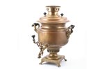 samovar, Vasily, Alexander, Pavel Batashev, Tula, "half-vase" shape, brass, Russia, 1871-1885, h 39....