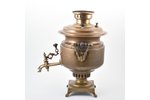 samovar, Vasily, Alexander, Pavel Batashev, Tula, "half-vase" shape, brass, Russia, 1871-1885, h 39....