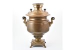 samovar, Vasily, Alexander, Pavel Batashev, Tula, "half-vase" shape, brass, Russia, 1871-1885, h 39....