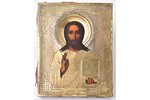 icon, Jesus Christ Pantocrator; matching icon case is available saparately (lot number 88962), board...