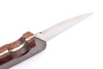 hunting knife, Marttiini, wood, stainless steel, Finland, total length 18.2 cm, blade length 6.7 cm,...