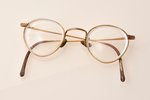 glasses, in a case, case: metal, size 15 x 6.4 cm, insignificant defect on one glass...