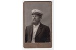 photography, sailor, Riga, on cardboard, Latvia, Russia, beginning of 20th cent., 8.8х5.6 cm...