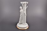 figurine-candlestick - Juliet (from the series "Romeo and Juliet"), porcelain, bisque, 1986, h 24.3...