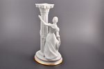 figurine-candlestick - Juliet (from the series "Romeo and Juliet"), porcelain, bisque, 1986, h 24.3...