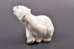 figurine, Polar Bear, USSR, LFZ - Lomonosov porcelain factory, molder - B.Y. Vorobyev, the 50-60ies...