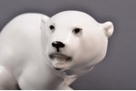 figurine, Polar Bear, USSR, LFZ - Lomonosov porcelain factory, molder - B.Y. Vorobyev, the 50-60ies...