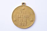 commemorative medal, 10th anniversary of the Latvian Republic's fight for liberation, Latvia, 1928,...